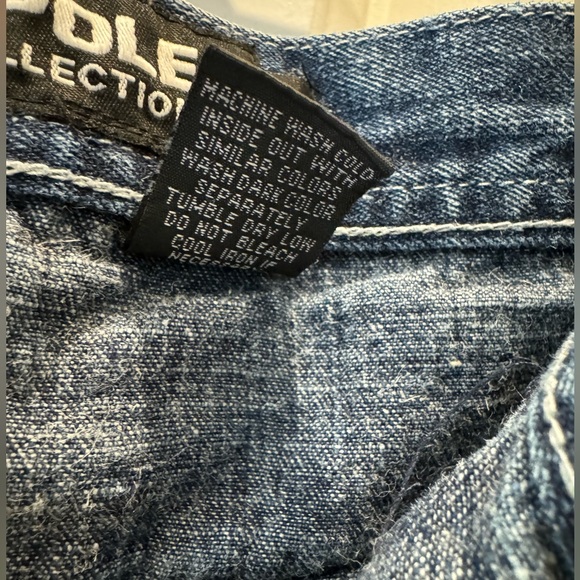 Southpole Baggy Cargo Jeans Men’s Wide Leg Utility Denim Y2K Streetwear Skater - Picture 4 of 9